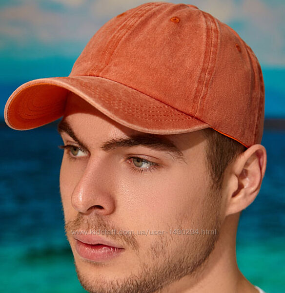 Мужская летняя кепка бейсболка оранжевый