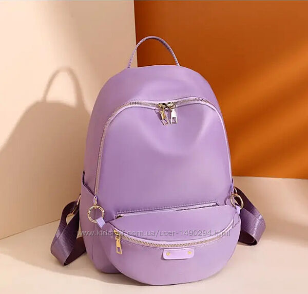 Рюкзак женский фиолетовый  сумка поясная из нейлоновой ткани