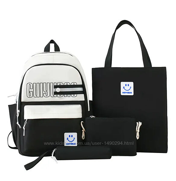 Рюкзак женский сумки пенал Комплект черный