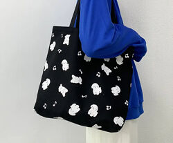 Сумка шоппер женская черная тканевая