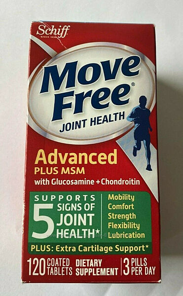 120таб Schiff Move Free Joint Health Advanced  MSM 
