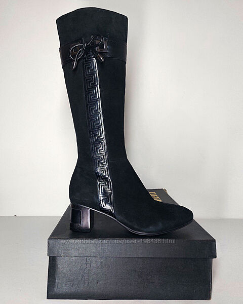 Суперціна VILLADOR Зимові чоботи, натуральна замша та шкіра. Нові, р. 36 