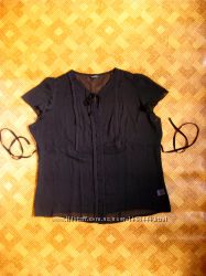 чёрная блуза, блузка - Wardrobe - большой размер - XL - примерно 54-56рр.