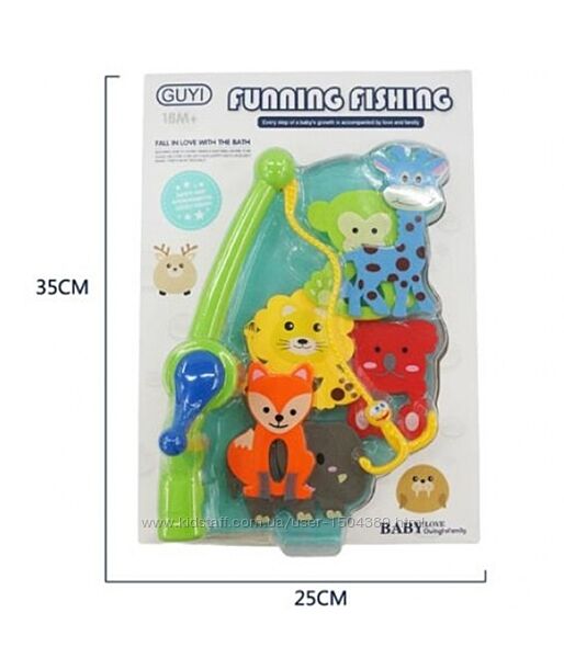 Риболовля G-B005 тварини 6шт. Укрпошта безкоштовно відправка