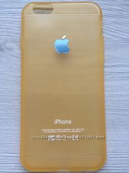 Cиликоновый оранжевый чехол Creative для iPhone 6 6S в упаковке