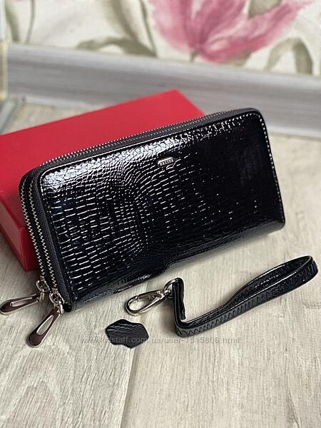 Шкіряной, якісний гаманець на 2 блискавки - бренд balisa