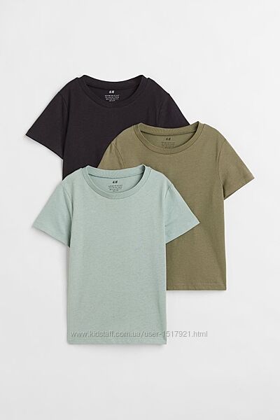Комплект 3 футболки H&M 134-140 ціна за комплект