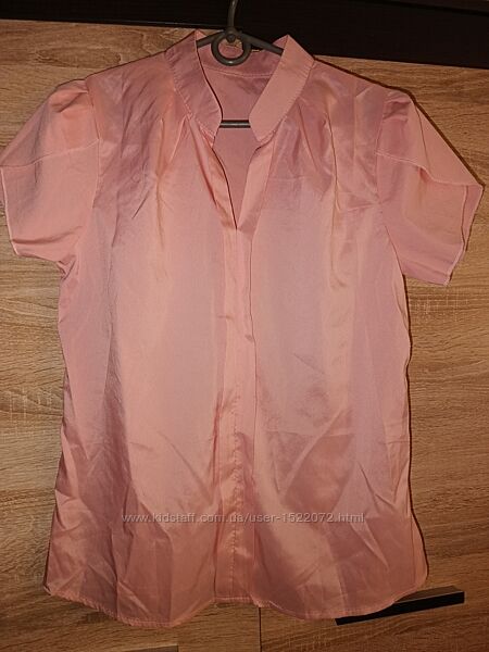 Блузка рубашка размер М цвет розовый 