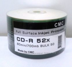 CD-R, DVD-R, DVD-R DLчистые диски для печати фирмы CMC