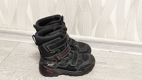 Чобітки термосапожки ботинки Ecco 31 20 см мембрана Gore-Tex