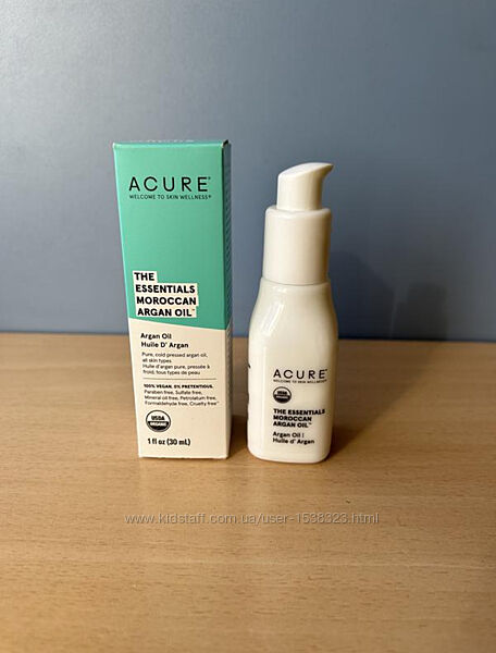 Acure the essentials, марокканська арганова олія