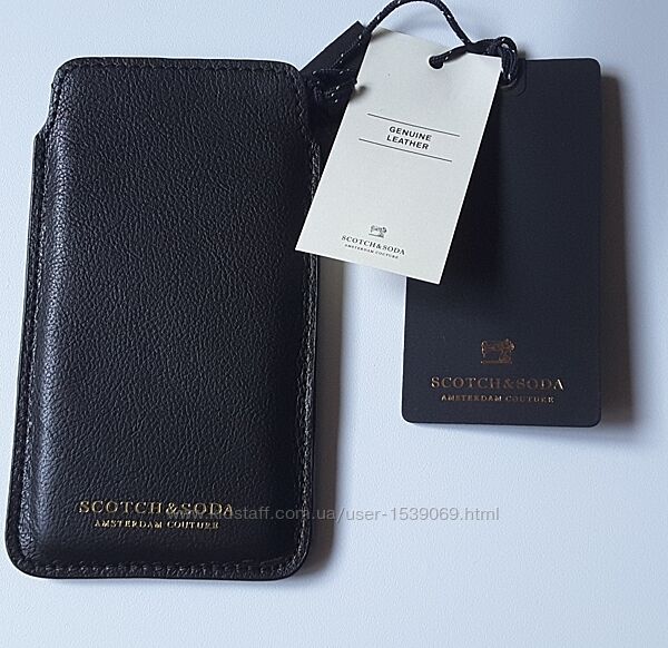 Кожаный чехол-карман , scotch&soda, iphone 6, 7, нидерланды