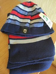 Набор шапка шарф для мальчика р. 50-52 