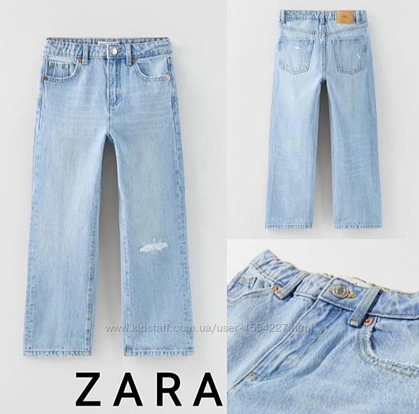 Прямі джинси ZARA на дівчинку 7 років 122 см
