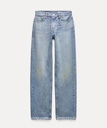 Прямі джинси ZARA straight mid rise 36 38 S M середня посадка