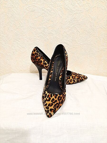 Брендовые туфли на высоком каблуке расцветка леопардовая чёрная коричневая 