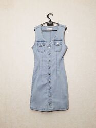 Сукня джинсова блакитна літня без рукавів міні жіноча tally weijl плаття