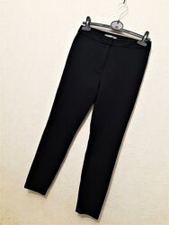 Marks&spenser красиві штани чорні тканина з виробленням звужені брюки жіноч