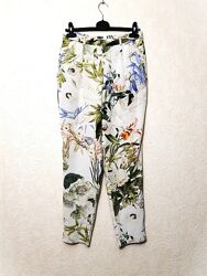 Zara woman відмінні штани літні світлі білі/зелені/червоні/бежеві/блакитні