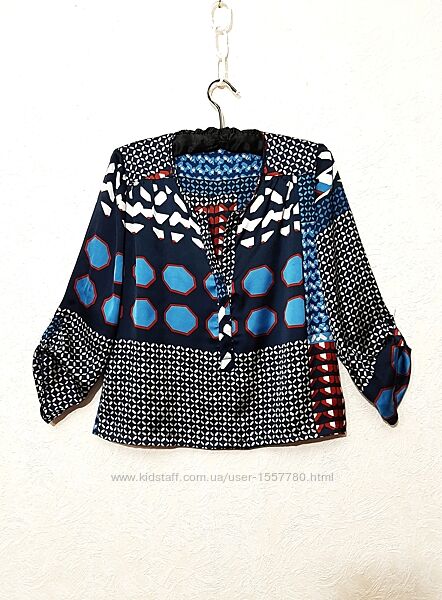 Jad Франція блуза жіноча різнокольорова синя-червона-блакитна-біла ніжна