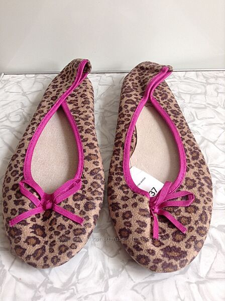 Туфли балетки с кожаной стелькой в стиле zara 36 37