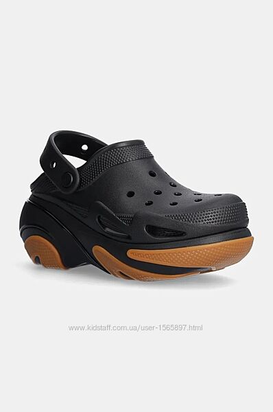 Шльопанці crocs bubble crush clog жіночі  на платформі