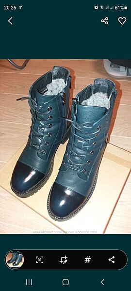 Ботинки сапоги полусапожки зимние Anemone кожа Турция 39р.