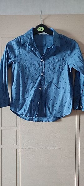 Сорочка с якорями H&M 6-7 років 122 см