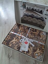 Постільна білизна Cotton box - 100 бавовна, Туреччина Zerda Kahve 