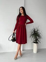 Стильна сукня міді для офісу 40-50рр асортимент кольорів