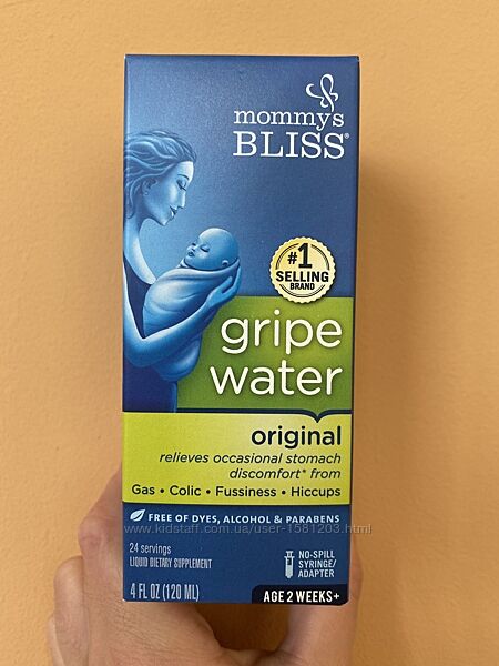 Gripe Water, укропная вода водичка от колик Mommy Bliss iherb