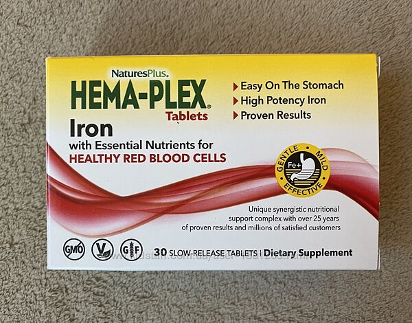 Hema-plex 30 таблеток с длительным высвобождением