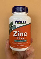 Цинк now foods 50 мг 250 таблеток 