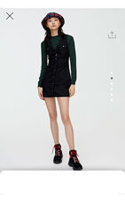 Черное Джинсовое платье сарафан pull&bear xs s