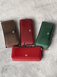 Жіночий шкіряний гаманець-клатч на 2 блискавки s5001a, кольори в асортимент