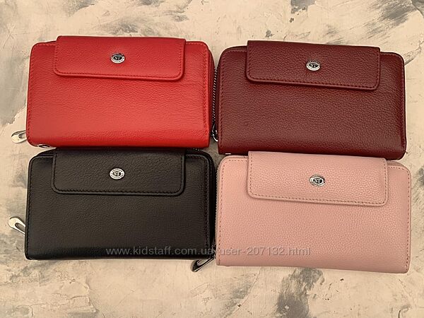 Шкіряний жіночий гаманець st 55-5, кольори в асортименті