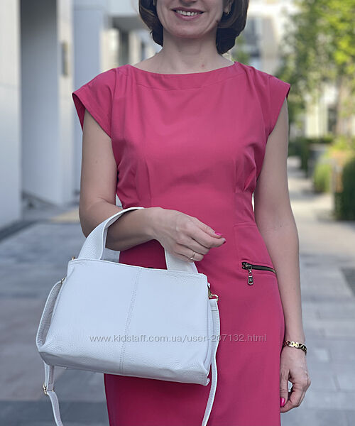 Шкіряна біла сумка Сaida, Італія