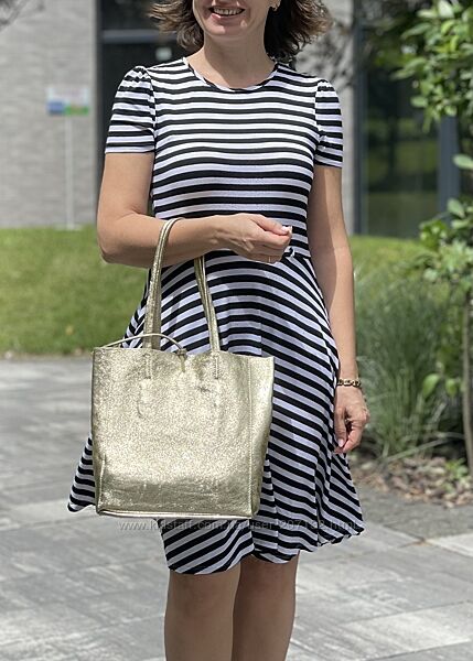 Шкіряна сумка-шопер Solange small, Італія, кольори в асортименті