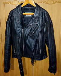 Куртка кожаная байкерская мотокуртка косуха MQP , Germany, 54 р