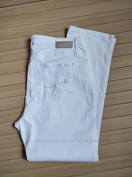 белые джинсы стрейч brax carola crystal / 46eur - 50-52рр