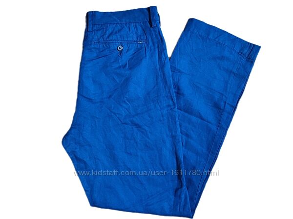 льняные штаны из льна Polo Ralph Lauren classic fit / 33W-34L, наш 50р