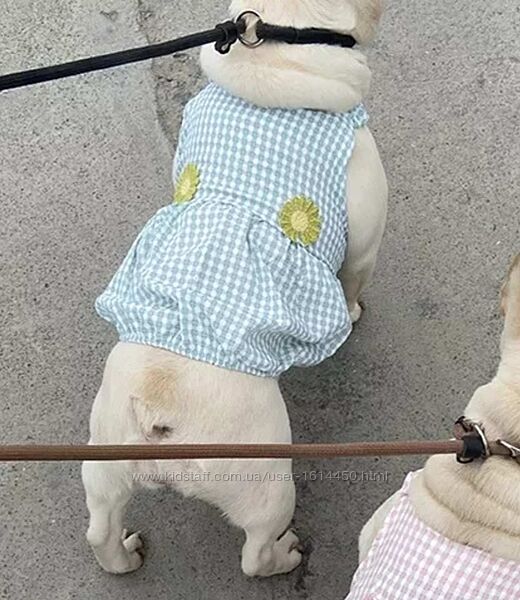 Сукня платье я собак для французького бульдога мопса бостона сарафан платье