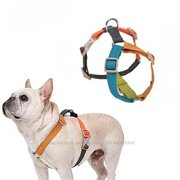 Шлея шлейка для собак амуниция для французского бульдога мопса