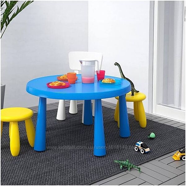 Детский стол Mammut Ikea синий, Дитячий стіл MAMMUT IKEA синий