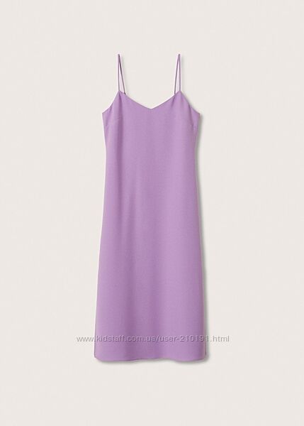 Бузкова сукня в білизневому стилі Mango, M