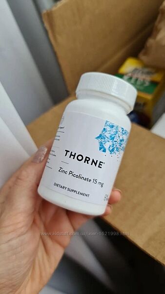 Thorne піколінат цинку 15 мг, 60 капсул
