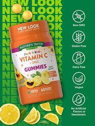 Natures truth just 4 kids жувальні вітаміни мармеладки цинк вітамін c 