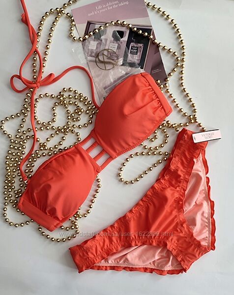  VICTORIA&acuteS SECRET xs s 34 36 купальник бандо 75a 75b 70b 70c 32b 32c 34a 