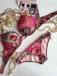 Victoria&acutes secret xs s 75a 70b купальник яскравий з подвійним пуш ап 