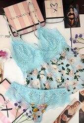 Комплект білизни Victoria´s secret xs s m 36 34 пенюар стрінги